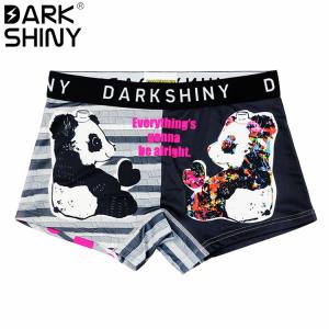 ボクサーパンツ DARK SHINY ダークシャイニー YLUN11 Colorful panda ユニセックス｜kurakichi-pants