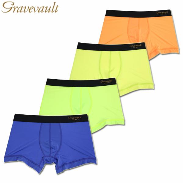SALE セール ボクサーパンツ Gravevault グレイブボールト PLAIN neon co...