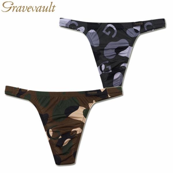 SALE セール メンズTバック Gravevault グレイブボールト Camouflage カモ...