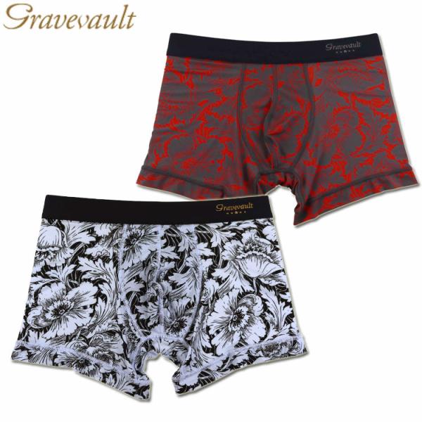 ボクサーパンツ Gravevault グレイブボールト FLOWER フラワー 3052242 メン...