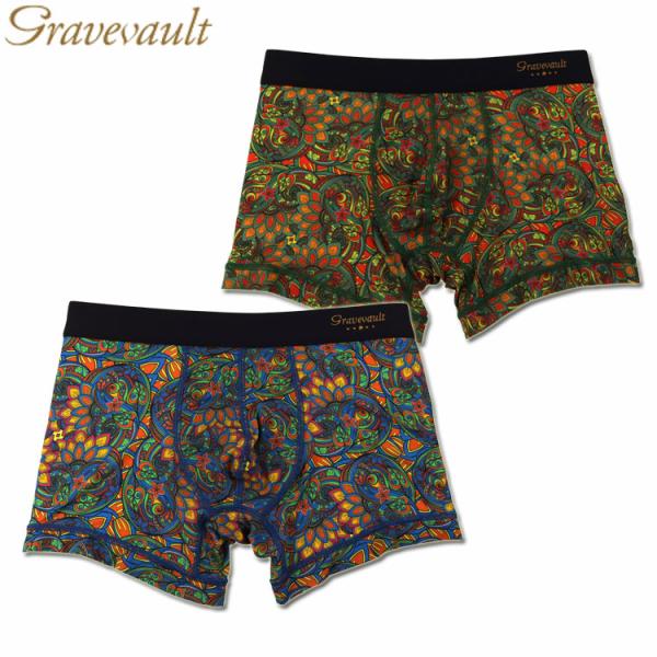 SALE セール ボクサーパンツ Gravevault x CLOUDY グレイブボールト FLOR...