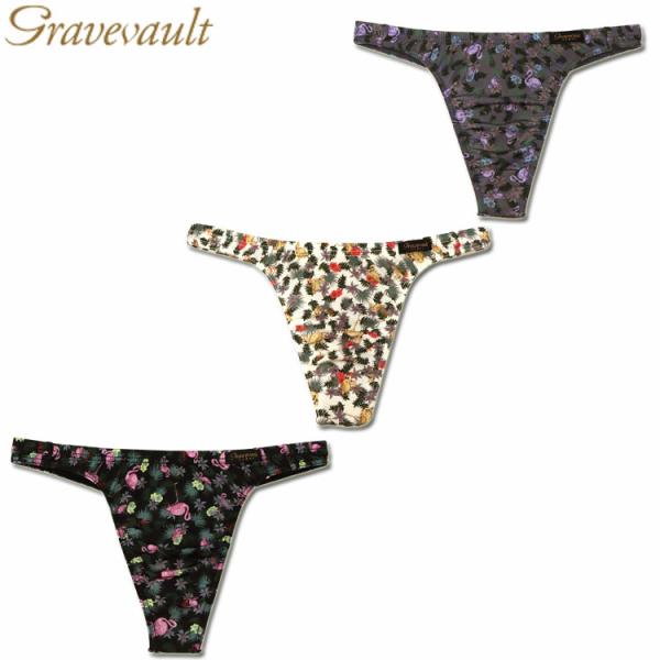 SALE セール メンズTバック Gravevault グレイブボールト Pink Flamingo...