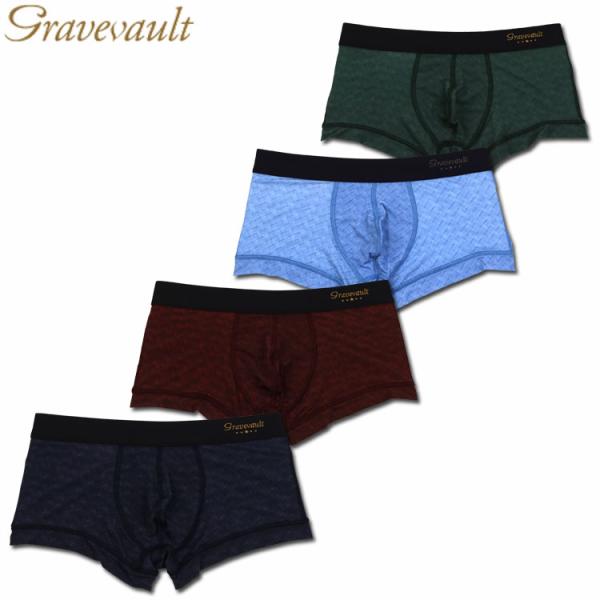 ローライズボクサーパンツ Gravevault グレイブボールト Intrecciato イントレチ...
