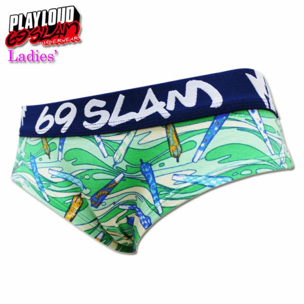 レディースボクサーパンツ 69slam ロックスラム VEGAN420 ヴィーガン420 ショーツ