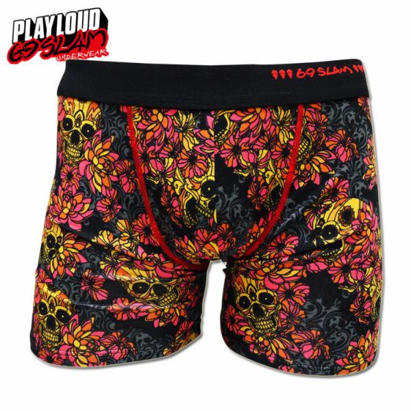 SALE セール ボクサーパンツ 69slam ロックスラム SKULL BLOOM スカルブルーム...