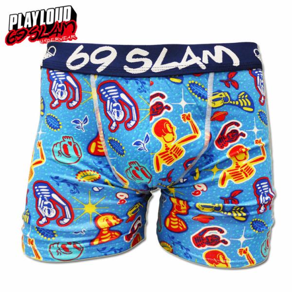 ボクサーパンツ 69slam ロックスラム WILD SKULL ワイルドスカル メンズ