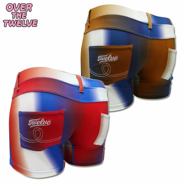 ボクサーパンツ OVER THE TWELVE オーバーザトゥエルブ グラデーションストライプポケッ...