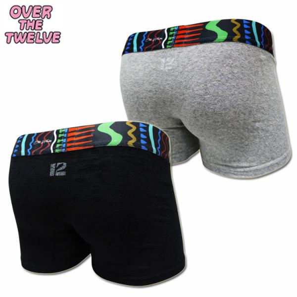 ボクサーパンツ OVER THE TWELVE オーバーザトゥエルブ ストレッチパイルTRIBAL ...