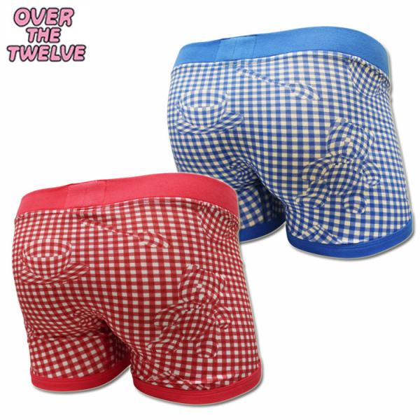 ボクサーパンツ OVER THE TWELVE オーバーザトゥエルブ 3D Gingham Chec...