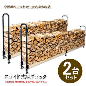 ログラック 薪置き場 薪ラック スタンド アンティークデザイン