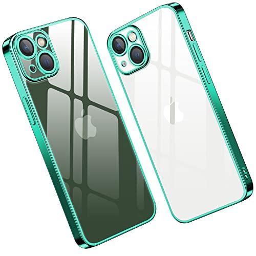 kadixini iPhone 15 Plus 用 ケース クリア レンズ保護 TPU 透明 耐衝撃...