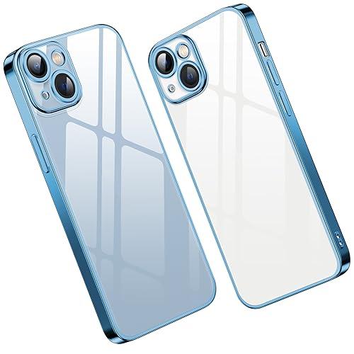 kadixini iPhone 15 Plus 用 ケース クリア レンズ保護 TPU 透明 耐衝撃...