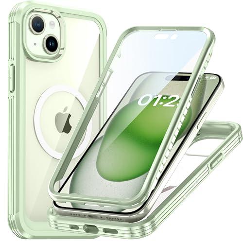iPhone 15 ケース 両面保護 クリア MagSafe対応 アイフォン15 カバー スマホケー...