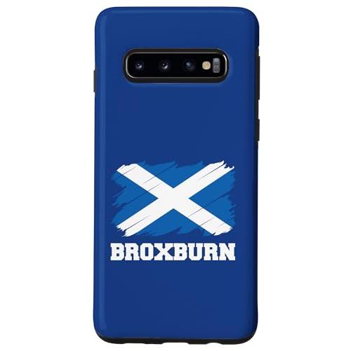 Galaxy S10 Broxburn スコットランドシティアルバ スコットランド国旗 スマホケース