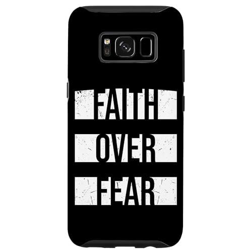 Galaxy S8 Faith over Fear クリスチャン 愛 イエス 宗教的引用 スマホケー...