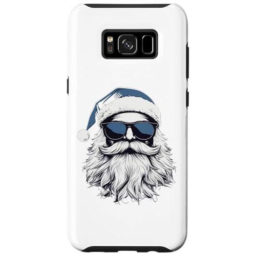 Galaxy S8* ファニーヒップスター サンタひげサングラスと帽子 クリスマス 2023 スマホ...