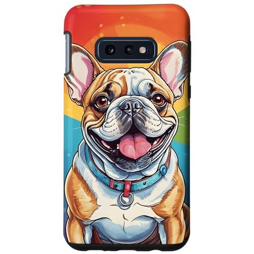 Galaxy S10e 犬、フレンチブルドッグ、かわいい、面白い プリント スマホケース