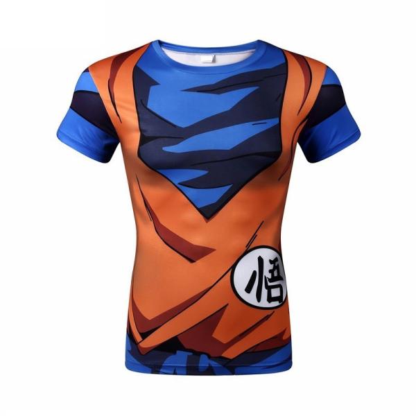 【期間限定ポイント10倍 即納品】ドラゴンボール 風 孫悟空 コスプレ衣装 半袖Tシャツ スポーツウ...