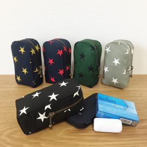 受注生産品★星柄【ポーチ・IQOS アイコス専用ケース】コスメポーチ アイコスケース アイコスカバー アイコスポーチ モバイルバッテリーケース たばこケース