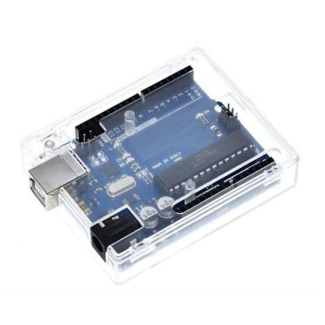 ARDUINO UNO R3 外殻 プラスチックケース 組立済 透明クリア