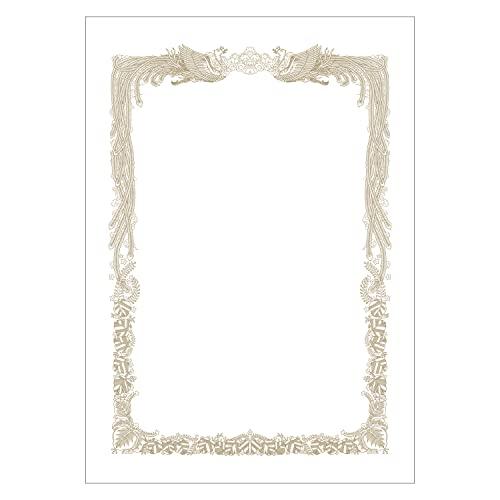 ササガワ ミニ賞状用紙 タカ印 OA対応 横書用 A5 100枚 10-1651