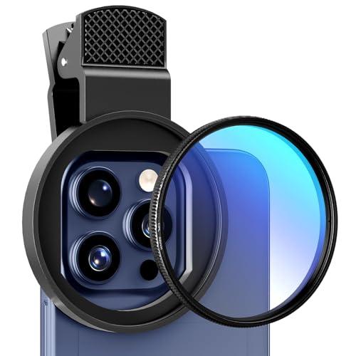 52mm円偏光フィルター 回転可能CPL レンズフィルター アップグレードクリップに付き iphon...