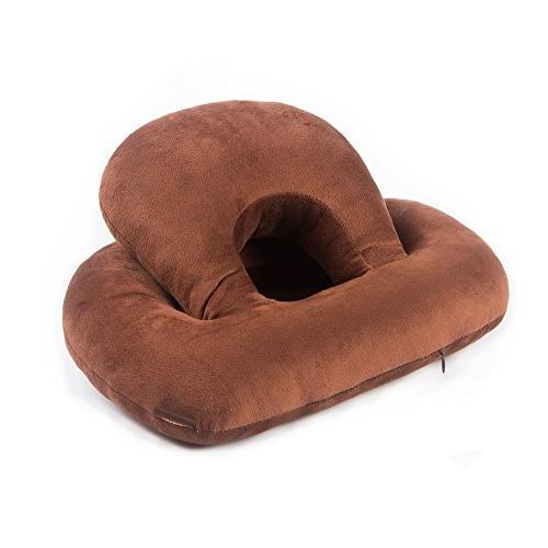 うつ伏せ デスク まくら 仮眠 横向き健康枕 昼寝クッション 多機能 快眠枕 首・頭・肩 頸椎サポー...