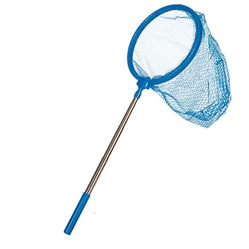 SATiNU 虫取り網 虫網 伸縮式 4段伸縮 子供 虫あみ 虫とり網 虫取りあみ 昆虫採集 網 コ...