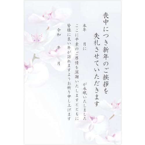 喪中はがき 10枚 手書き記入タイプ 私製ハガキ インクジェット対応 アルファプリントサービス〈S-...