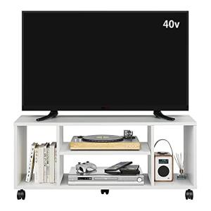 DEVAISE テレビ台 テレビボード ローボード tv台 キャスター付き tvボード 移動便利 40インチまで対応 コーナー 幅90cm コン