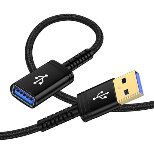 Viviber USB 延長ケーブル 1.8M usb 延長コード 高速データ転送 延長 金メッキコ...