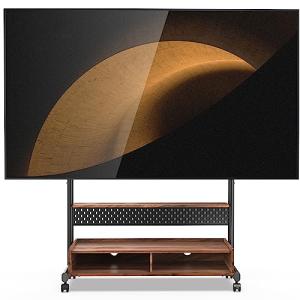 FITUEYES テレビスタンド Kシリーズ テレビ台 マウント付き 移動式 60〜100インチ 大型テレビに対応 耐荷重80kg 有孔ボード付