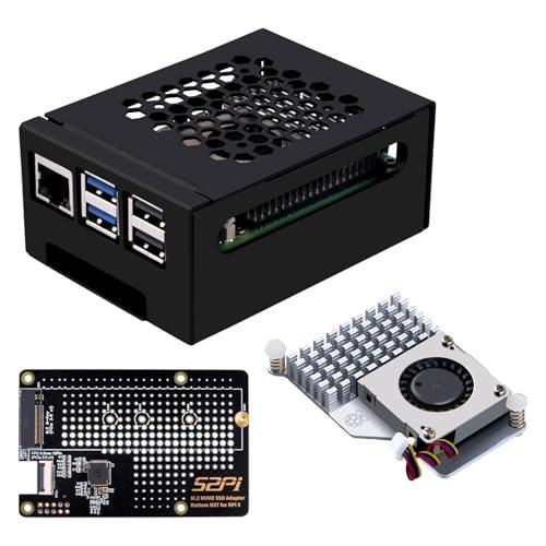 GeeekPi メタルケース N07 M.2 NVMe SSD Pip PCIe ペリフェラルボード...