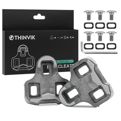 Thinvik ロードバイク クリート Look Keo対応 快適かつ長持ち 滑り止めラバー付き ク...