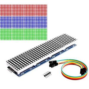 Youmile MAX7219ドットLEDマトリックスMCU 8x32制御LEDディスプレイモジュールドライブ、Arduino Raspberr
