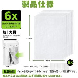 MSHNE シャープ加湿空気清浄機用フィルター...の詳細画像1