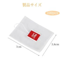 YFFSFDC 使い捨てティーバッグ 100個...の詳細画像1