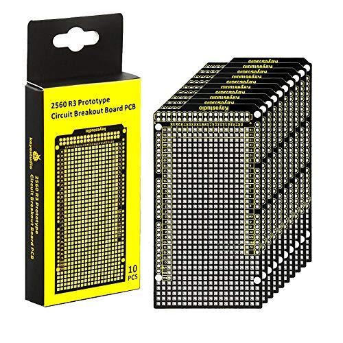 KEYESTUDIO 10個 プロトタイププリント回路基板 ブレイクアウトPCBボード シールド 拡...