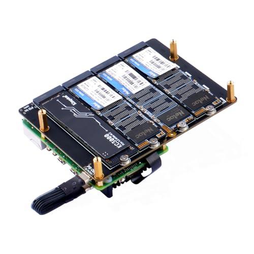 GeeekPi N16クアッドNVMe拡張ボードRaspberry Pi 5用、M.2 NVMe S...