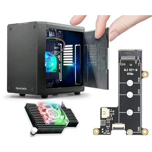 ElectroCookie Mini PCケース Raspberry Pi 5用 M.2 NVMe ...