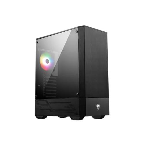 MSI MAG FORGE 110R PCケース ATX ミドルタワー 黒 初心者向け ARGBファ...