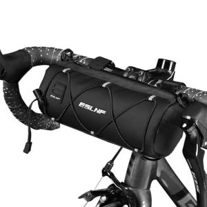 YMJOGGUE 自転車フロントバッグ ハンドルバーバッグ 防水 小型軽量 ロードバイク/マウンテンバイク用 ショルダーストラップ付き 小物収納
