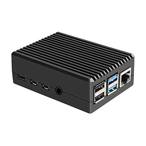 Geekworm Raspberry Pi 4 ケース 受動冷却金属ケース＆アルミ合金ケース、ラズベ...