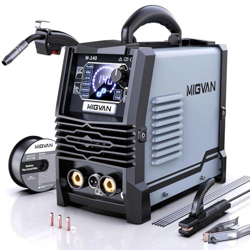 MIGVAN 溶接機 100v ノンガス半自動 140A 使用率60％ 1台3役 家庭用 半自動溶接...
