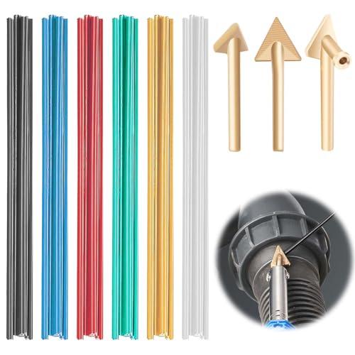 PAVIKE プラスチック溶接キット プラスチック溶接機キット ハンダゴテ コテ先 3個入り カラー...