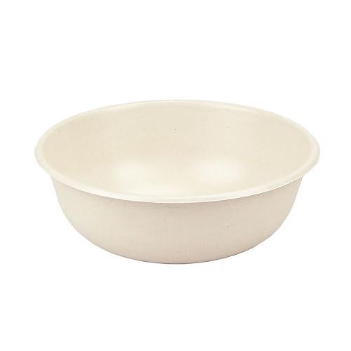 ECO&amp;BASIC 紙皿 ボウル 深め 850ml ラミ加工 50枚入 レンジ対応 テイクアウト バ...
