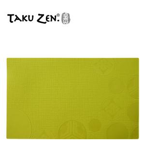 TAKUZEN Placemat HASHI  卓然 プレースマット 華紋 グリーン 八幡化成｜kurashi-arl