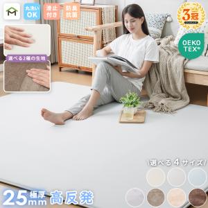 ラグ 接触冷感 夏用 洗える ラグマット 135x185cm ひんやりラグ 高反発 厚手 25mm 2畳 3畳 フランネル 防音 滑り止め付 正方形 長方形 カーペット 絨毯 北欧