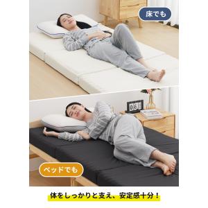 マットレス ダブル 三つ折り 高反発 折りたた...の詳細画像3