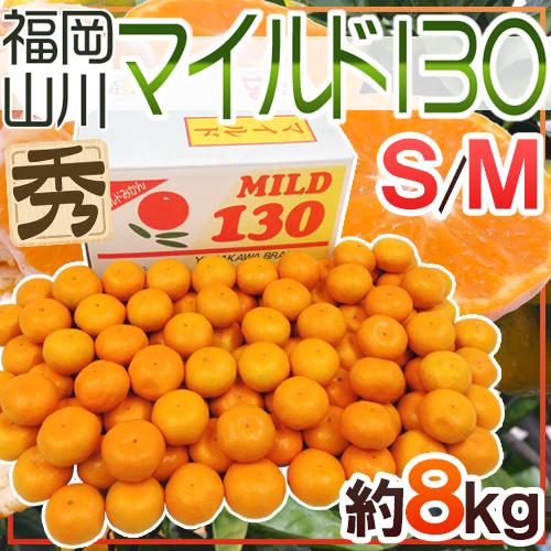 みかん 山川みかん ”福岡産 マイルド130” 秀品 S/Mサイズ 約8kg 産地箱【予約 11月以...